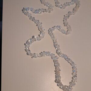 VINTAGE POLISHED ROCK CRYSTAL QUARTZ NECKLACE